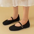 thumbnail image 4 of Womens Mary Jane Flats Adjustable Strap Lightweight Breathable Shoes for Work & Daily Walking Round Toe Casual Mesh Ballet Flat Shoes, 4 of 6