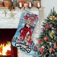 thumbnail image 1 of MIRACULOUS-ladybug Tema: Calcetines de Navidad, fino lino blanco para colgar en escaleras y chimenea, decoración navideña para el hogar, regalo de Navidad. 54cm × 38cm, 1 of 5