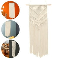 Macrame Woven Wall Hanging Boho Chic Bohemian Home Geometric Art Decor Beautiful Apartment Dorm Room Decoration