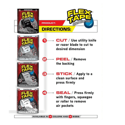Fix Seal PVC Rubberized Water Leakage Seal Tape | Pack of 1 Black