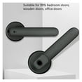 thumbnail image 2 of Door Lock, Black Fingerprint Electronic Smart Lock Dual Mode USB Rechargeable Door Lock Security Biometric Handle Lock for Apartment ,Easy to Install, 2 of 6