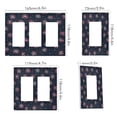 thumbnail image 2 of Yayeee Rocker Switch Wall Plate 1-Gang 4.6"x2.9" Home Decorative Outlet Cover, Red Fireworks Pattern, 2 of 6