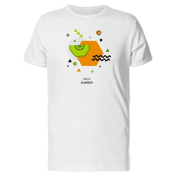 Hello Summer Kiwi Art Tee Men's -Image by Shutterstock