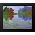 thumbnail image 2 of Schmidt, Jane 14x12 Black Modern Framed Museum Art Print Titled - Waterways VII, 2 of 5