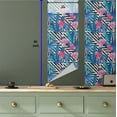 thumbnail image 6 of Ambesonne Banana Leaf Peel & Stick Wallpaper for Home, Watercolor Flamingo, 13"x36", Multicolor, 6 of 6