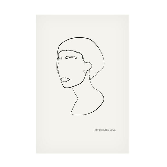 Trademark Fine Art NKTN Abstract female portrait Canvas Wall Art