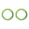 thumbnail image 1 of Soidarity Juego de bielas, disco de dientes, piñón estrecho redondo, bicicletas de montaña, juego de cadenas de aluminio de precisión, piezas de verde y 38T 2piezas Soidarity  CBP110568, 1 of 5
