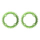 thumbnail image 1 of Soidarity Juego de bielas, disco de dientes, piñón estrecho redondo, bicicletas de montaña, juego de cadenas de aluminio de precisión, piezas de verde y 38T 2piezas Soidarity  CBP110568, 1 of 5