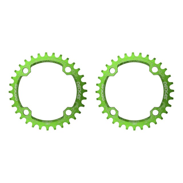 Soidarity Juego de bielas, disco de dientes, piñón estrecho redondo, bicicletas de montaña, juego de cadenas de aluminio de precisión, piezas de verde y 38T 2piezas Soidarity CBP110568