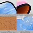 thumbnail image 2 of 2-Piece Kitchen Rugs Set Non-Slip Mats Carpet Floor for Kitchen, Bathroom (19.7"x27.6" & 19.7"x47.2") Tie-dye Clouds Pattern, 2 of 7