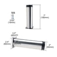thumbnail image 2 of 7 Inch Furniture Legs Stainless Steel Feet Sofa Cabinet Shelves Leg Replacement Adjustable Height 5pcs, 2 of 7