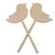 thumbnail image 2 of 2 Unidad Pájaros Topper Torta de Decoración Compromiso Soledad Pájaro de madera Cake Topper, 2 of 7