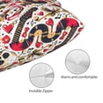 thumbnail image 3 of Balery Guitar Skull rock Funda de Cojín Estampada, Regalos para Mujeres, Regalos de Amor para Ella, Regalos para Novia o Esposa, Funda de Almohada-14"x20", 3 of 6
