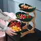 thumbnail image 3 of Detachable 3 Tier Kitchen Fruit Bowl Serving Tray with Handle - Creative, Durable, Stable PP Wood - Large Capacity, Fresh Keeping, 3 of 3