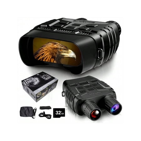 4K Full Color Night Vision Monocular Binoculars Infrared Night Vision Goggles with 32GB TF Card for Hunting Camping Travel Surveillance