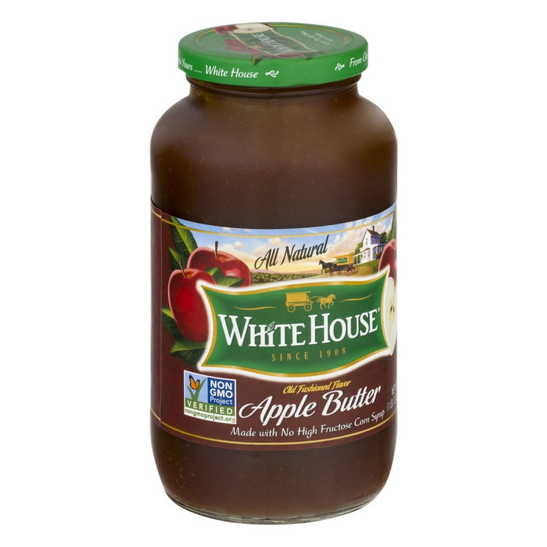 Natural Non-GMO White House Fruit Apple Butter, 28 oz Jar