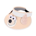 thumbnail image 4 of Wuxian Baby Toddler Girls Boys Sun Visor Hat Usb Charging Fan Fashionable Cute Cartoon Rabbit Graphic Sun Hats Summer Outdoor Beach Upf 50+ Sunhat Tennis Golf Caps Headwear,Khaki,4-10 Years, 4 of 5