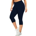 thumbnail image 2 of vigerkar Plus Size Leggings for Women, High Waisted Tummy Control Buttery Super Soft Yoga Pants for Workout Navy, 4XL, 2 of 8