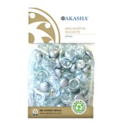 Akasha Silver Mini Glass Gems Mix, 1 Each