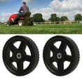 thumbnail image 1 of Roues de Tondeuse Poussoir, 2 Pcs Roues de Tondeuse Anti-Friction pour Divers Terrains, 1 of 7