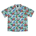 thumbnail image 2 of Sonic the Hedgehog Men's Hawaiian Floral Character Design Button-Up Woven Shirt, 2 of 6
