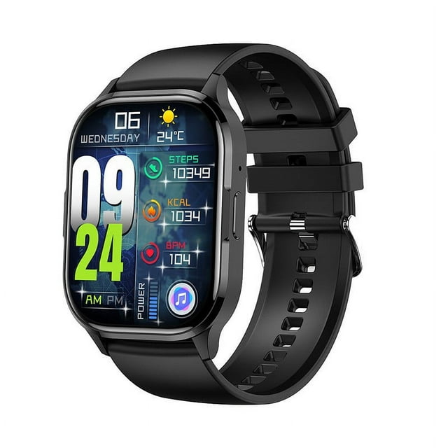 Montre Intelligente, Smartwatch, Montre Intelligente pour Hommes Femmes Répondre/passer des Appels, HK21 Écran AMOLED 2.01 Pouces Montre Intelligente Bluetooth Montre de Sport Extérieure Bracelet D\'entraînement Physique pour Téléphones Android IOS Bracelet Intelligent IP67