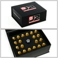thumbnail image 6 of J2 Engineering LN-T7-007-15-GD J2 Engineering 7075 -T6 Forged Aluminum M12X1.5 20Pcs 50mm Height Close -End Lug Nut Set w / Socket Adapter (Gold), 6 of 6