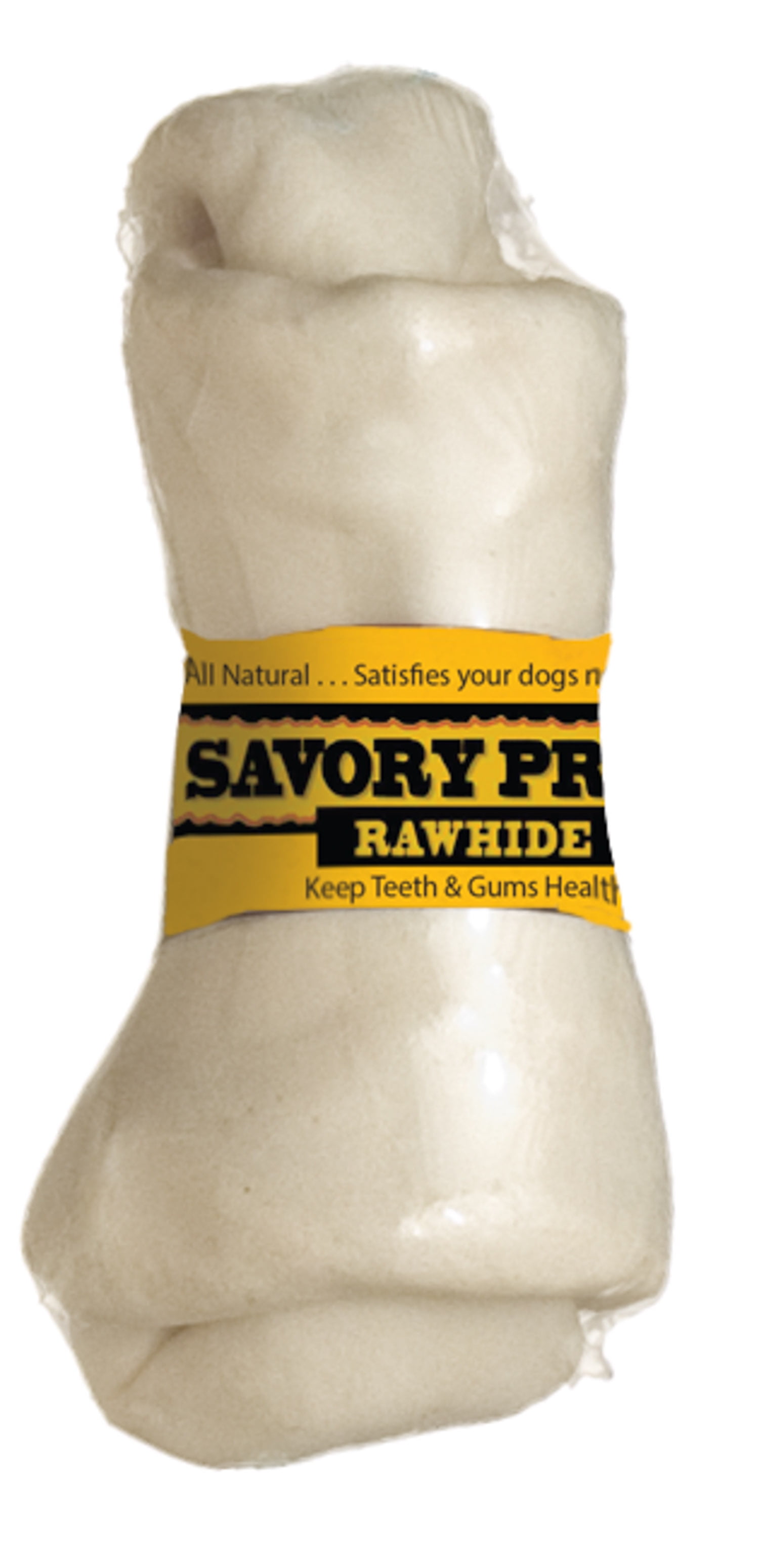 Savory Prime 4-5' Supreme Knotted Dog Bone, White