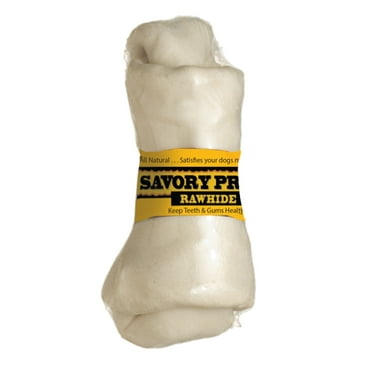 Savory Prime 4-5" Supreme Knotted Dog Bone, White