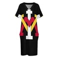 thumbnail image 4 of Keydets-VMI Vestido suelto con bolsillos Vestidos de mujer Ropa estética Vestido morado, 4 of 7