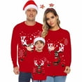 thumbnail image 2 of Clearance 2024!Family Matching Christmas Sweater Teen Boys Girls 3D Print Cartoon Polka Dot Sweatshirt Tops Sweatshirt, 2 of 5