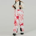 thumbnail image 2 of COKOI Pantalon de Ski Isolé Unisexe pour Filles Garçons, Résistant à l'Eau et au Vent, Rouge Melon D\'eau 150, 2 of 4