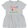 thumbnail image 3 of Inktastic I Love My Grandparents Girls Baby Dress, 3 of 5