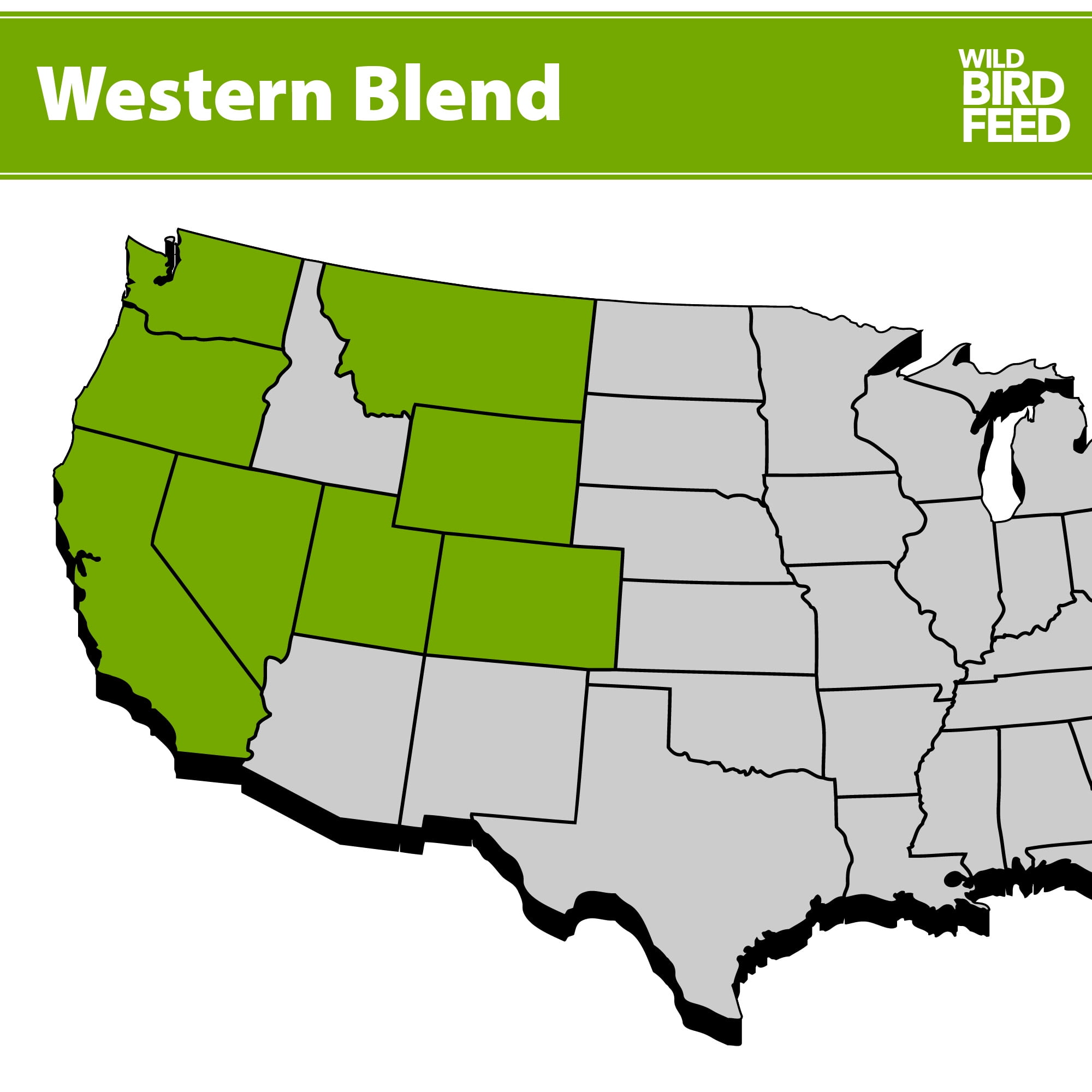 (3 pack) Western Regional Blend Wild Bird Food, Dry, 1 Count per Pack, 5 lb. Bag