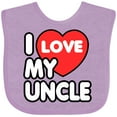 thumbnail image 3 of Inktastic I Love My Uncle Boys or Girls Baby Bib, 3 of 4