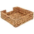thumbnail image 4 of Canasta de almacenamiento para el hogar natural Tapa tejida Sirviendo Cesta Cesta decorativa de canasta de tejido, 4 of 5