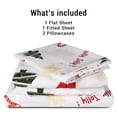 thumbnail image 3 of Hitime 4PC Queen Sheet Set Deep Pocket Fit 16", Breathable Microfiber Soft Queen Sheet Set Warm Sheets, Luxury Hotel Style Home Decor Queen Bed Sheet Set, Gift for Women, Men, 3 of 8