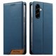 thumbnail image 1 of Funda Tipo Cartera de Cuero Sintético para Samsung Galaxy A56 Bloqueo RFID, con Ranuras para Tarjetas y Bolsillo para Efectivo, Cierre Magnético Fuerte Azul, 1 of 6