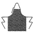 thumbnail image 2 of Black Dog Paw Footprint Bone Apron-Garden Aprons for Women with Pockets-Cotton Linen Waterproof Kitchen Cooking Gardening Aprons Adjustable for Kitchen,Cooking,BBQ and Salon 33x27 Inch, 2 of 7