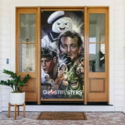 Movie Ghostbusters Door Cover Decorated Banner Tapestry Home Decoration Holiday Party Supplies Door Banner Porch Sign Banner 72.8 x 35.4 Inch