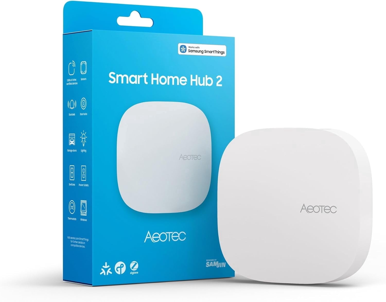 Aeotec GP-AEOHUBV4US Smart Home Hub 2 (v4) for SmartThings/Zigbee/Matter