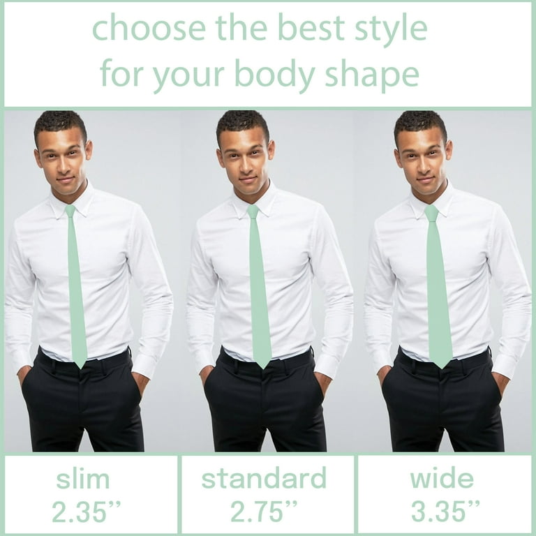 Seafoam Tie Premium Mens Wide Oxford Matt Aquamarine Necktie Solid Tuxedo  Aqua Green Color Turquoise Corbatas (Mint, Wide 3.35") - Walmart.com
