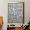 thumbnail image 6 of Neutral Bathroom Rules Premium Framed Print - Ready to Hang, 6 of 9
