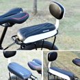 thumbnail image 2 of Bicycle Rear Seat Cycling MTB Bike PU Leather Soft Cushion Rear Rack Seat Children Carrier with Back Rest, 2 of 9
