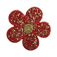 thumbnail image 2 of Altotux Iridescent Daisy Flower Self Adhesive Applique Sticker Patch Red Blue (Red), 2 of 3