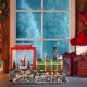 thumbnail image 2 of Linterna de bola de nieve con tren navideño musical iluminado para dormitorio, escritorio de oficina Papá Noel estático, 2 of 6