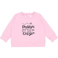 thumbnail image 2 of Inktastic Daddy's Little Girl with Hearts Flower and Butterfly Baby Sweatshirt, 2 of 4