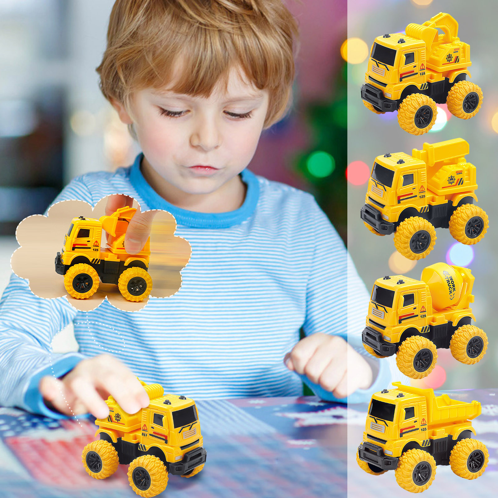 VANLOFE Boy's Gift Aged 2+ Excavator Children's Toys Engineering ...