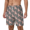 thumbnail image 2 of Uemuo Poodle Dog Pattern Mens Swim Trunks Quick Dry Board Shorts with Mesh Lining, Stretch Beach Shorts Quick Dry No-Chafing Board Shorts-Medium, 2 of 9