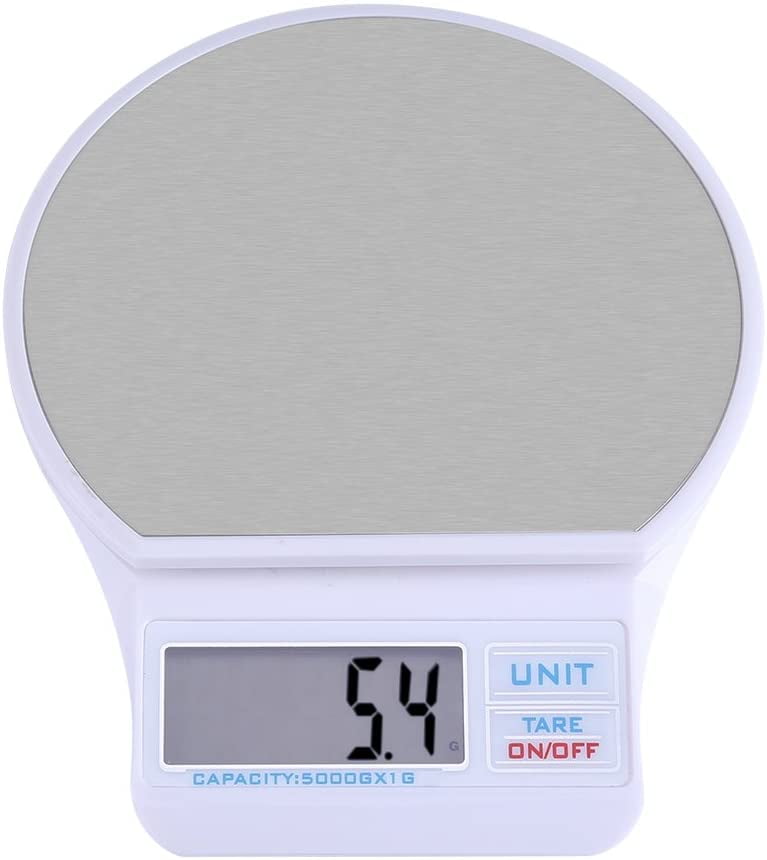Balance de Cuisine Electronique 5kg/1g de Précision Echelle Numérique Scale LCD